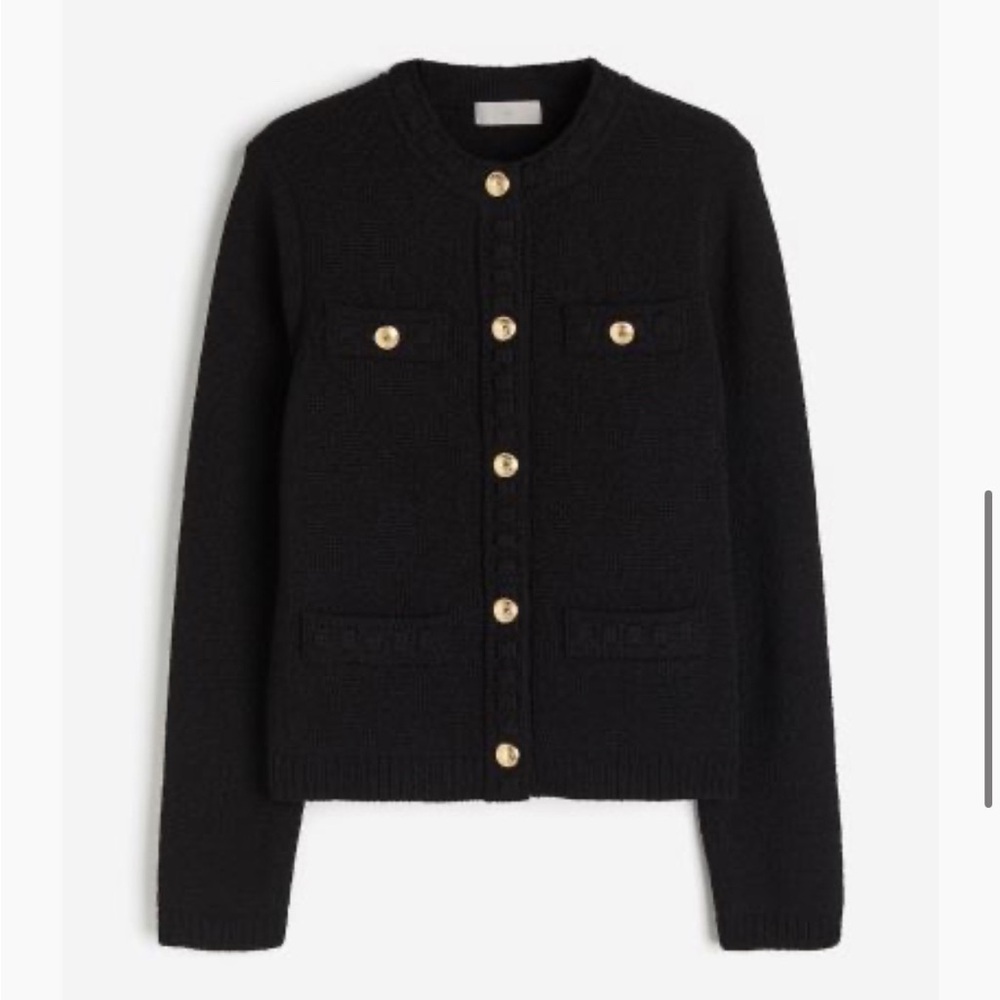 H&M Black Knit Cardigan